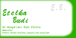 etelka budi business card